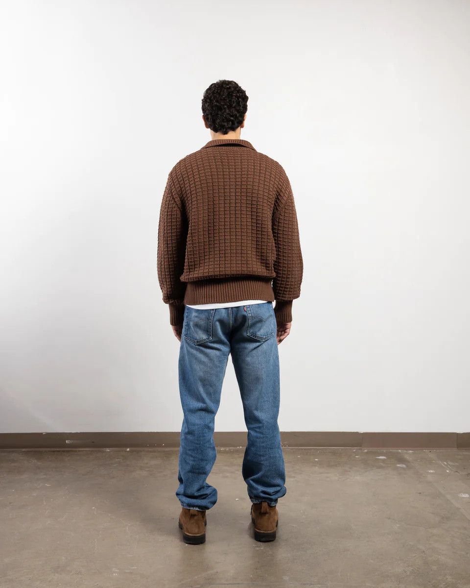 Every Other Thursday 💚 Every Other Thursday Waffle Knit Cardigan Brown NEW Size US M / EU 48-50 / 2 - 4 Thumbnail