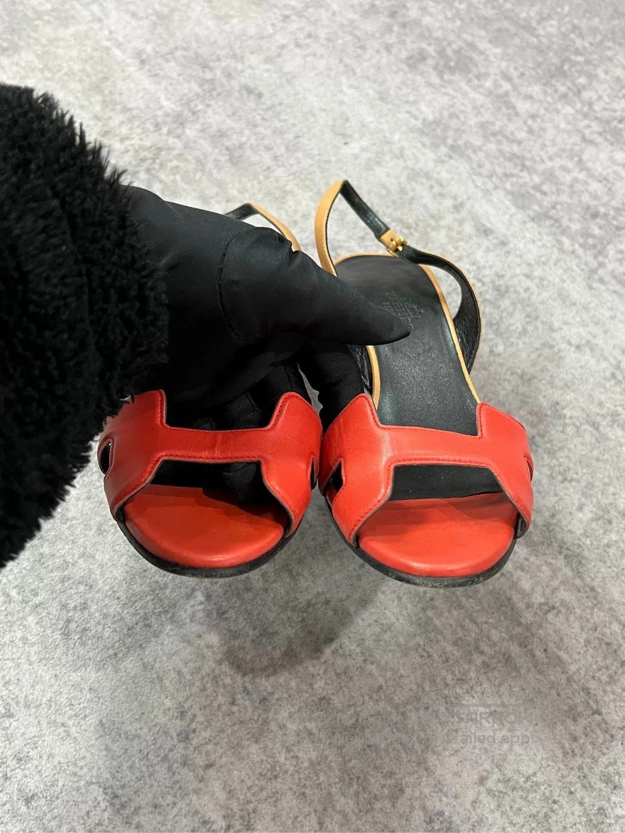 Hermes Hermes Peep-Toe High Heels. Size US 5.5 / IT 35.5 - 3 Thumbnail