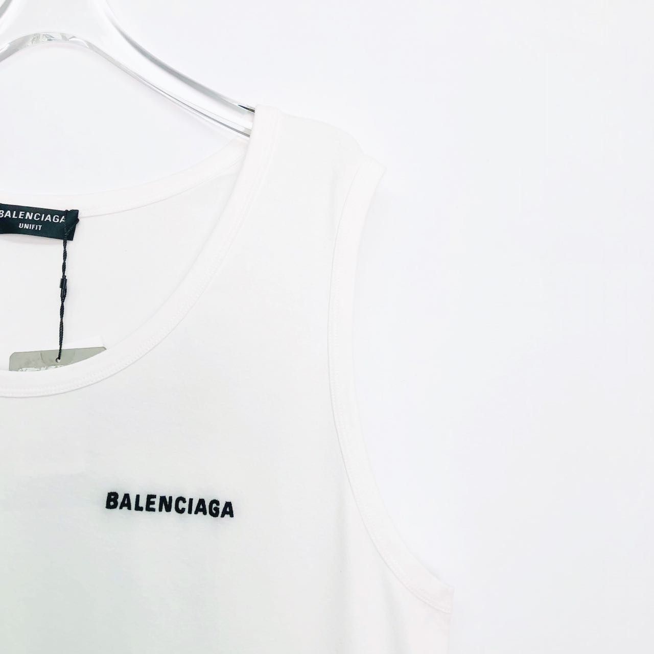 Balenciaga Balenciaga Logo Embroidered Sleeveless Tank Top K26WX Size US S / EU 44-46 / 1 - 3 Thumbnail