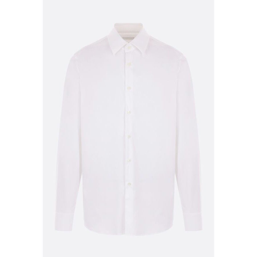 Prada PRADA Stretch White Poplin Shirt New & Authentic (Men's size Size US XXL / EU 58 / 5 - 1 Thumbnail