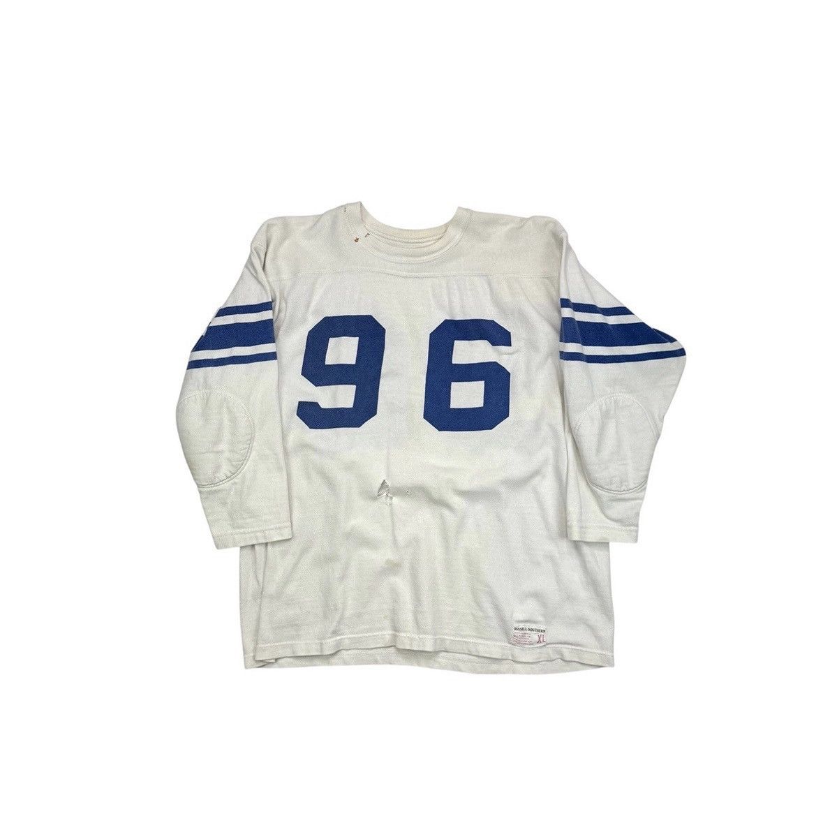 Russell Athletic VINTAGE 60'S THRASHED FOOTBALL JERSEY Size US XL / EU 56 / 4 - 1 Thumbnail