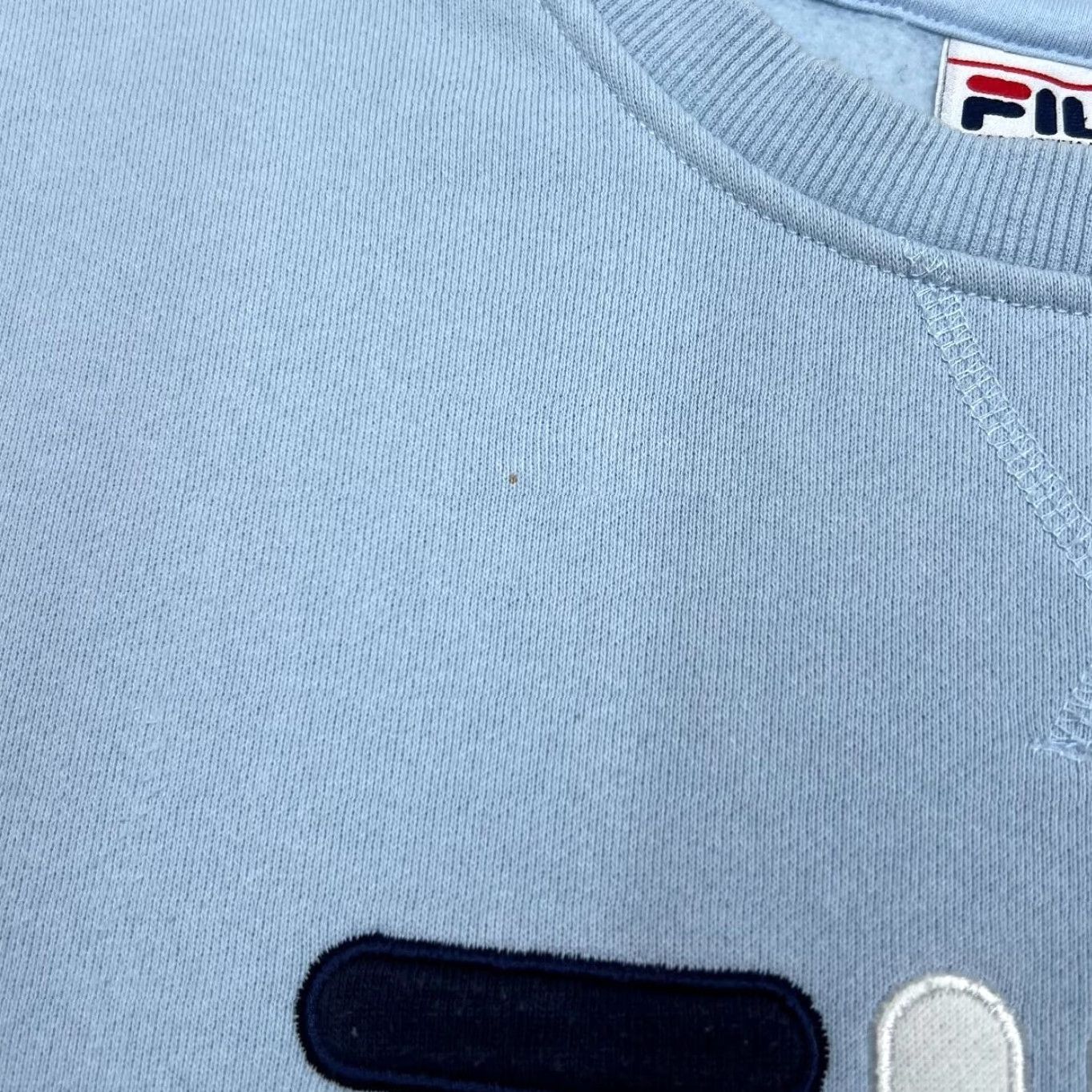 Fila FILA Classic Embroidered Big Logo Spellout Crewneck Sweatshirt Women's XL Blue Size XL / US 12-14 / IT 48-50 - 6 Thumbnail
