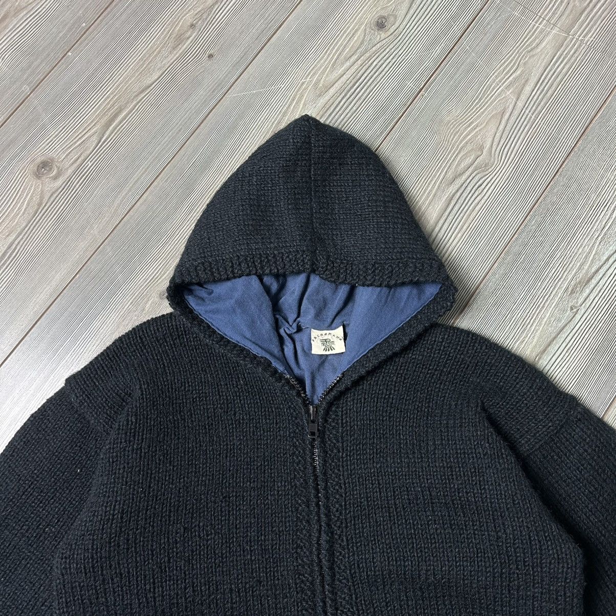 Handmade Pachamama Wool Handknit Zip Sweater Jacket Size M / US 6-8 / IT 42-44 - 9 Thumbnail
