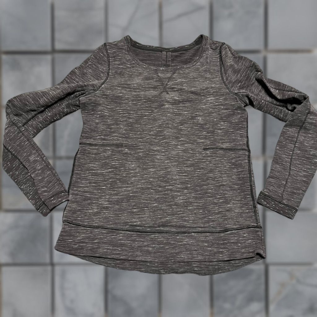 Lululemon Lululemon Shirt Womens Regular 8 Gray Heathered Exhalation Sweatshirt Pullover Women Size 8 Gray Heathered Exhalation Sweatshirt Size M / US 6-8 / IT 42-44 - 1 Thumbnail