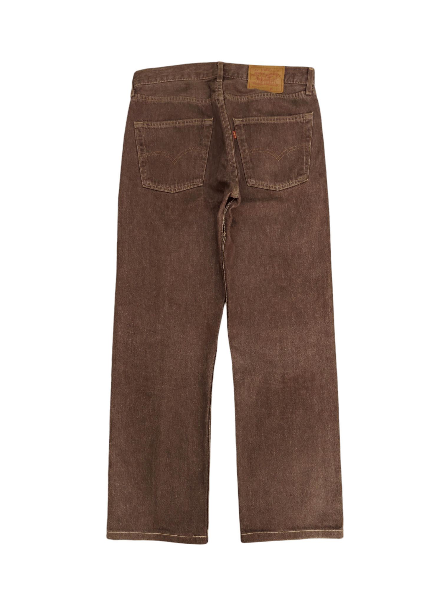 Levi's Vintage Clothing Vintage 90s Levis 501 Brown Distress Denim Jeans Size US 32 / EU 48 - 10 Thumbnail