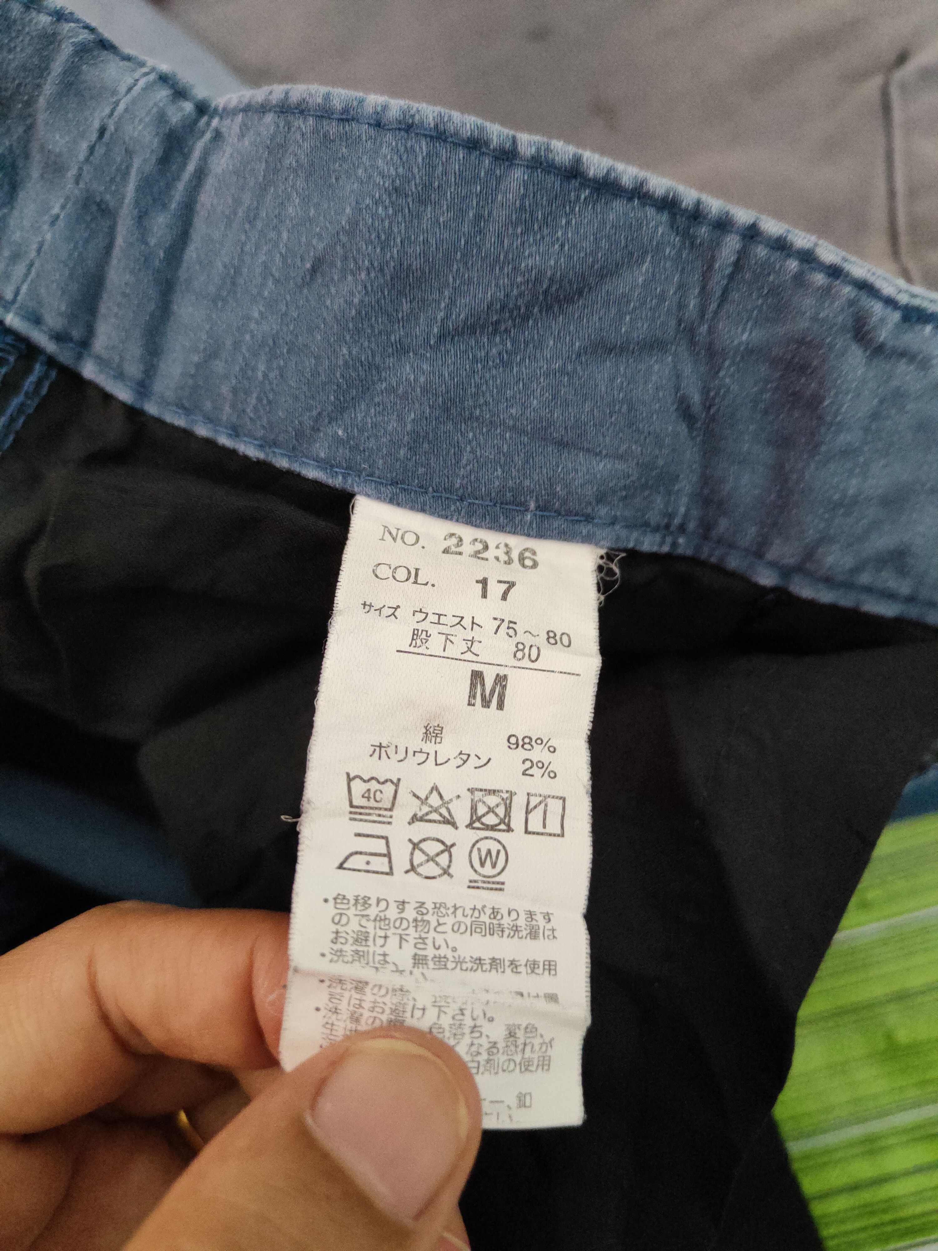 Japanese Brand Genba-Xebec Blue Multipocket Tactical Cargo Pants #S1304 Size US 31 - 13 Thumbnail