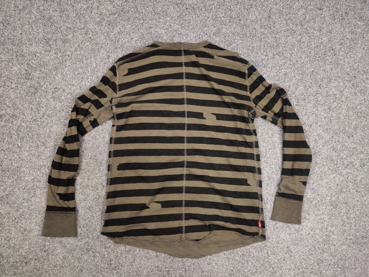 Levi's Vintage 90's Levis Engineered Military Striped Long Sleeve Size US M / EU 48-50 / 2 - 14 Thumbnail