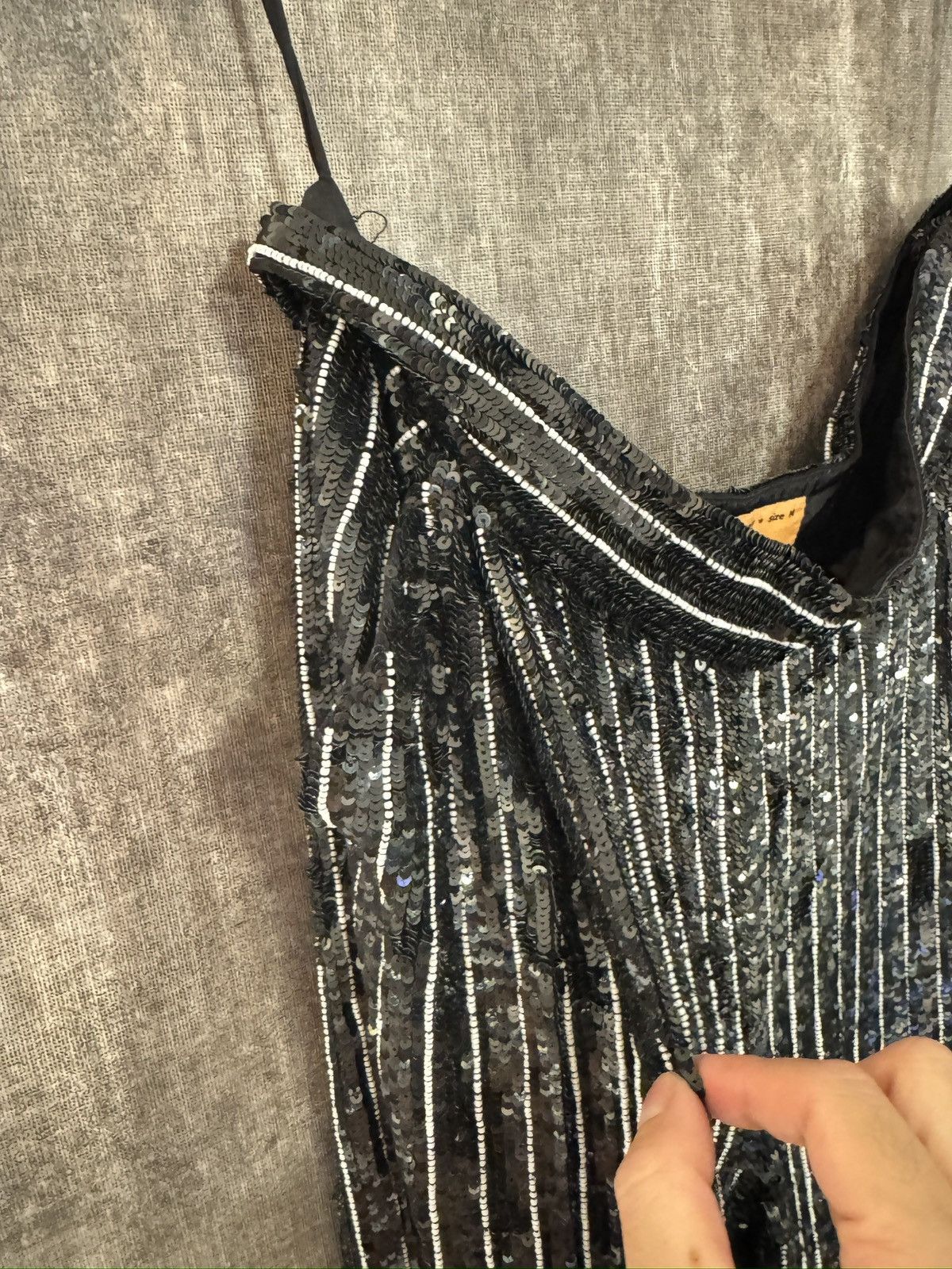 ASHISH Ashish Black Strips pleated Sequins Pants Unisex size M Size 32" / US 10 / IT 46 - 6 Thumbnail