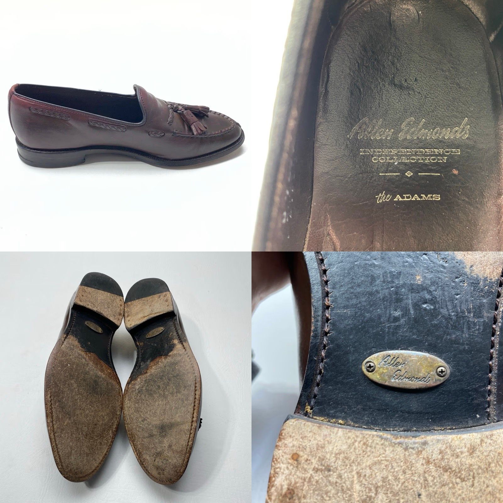 Allen Edmonds Allen Edmonds The Adams Loafers Burgundy Leather Tassel Men’s 10D Preppy Dress Mens Size US 10 / EU 43 - 8 Thumbnail