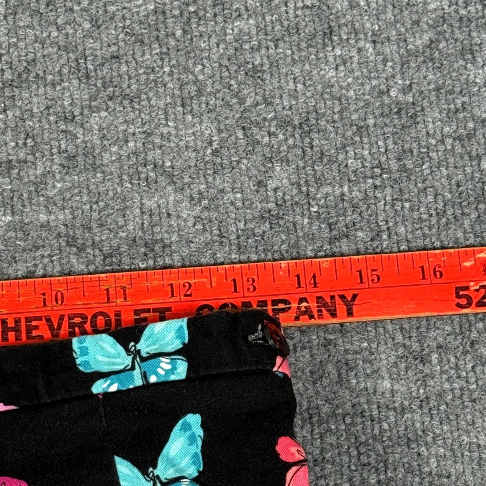 Vintage Vintage Briggs Petite Butterfly Print Crop Pants Black Casual Capris 10P Size 32" / US 10 / IT 46 - 5 Thumbnail