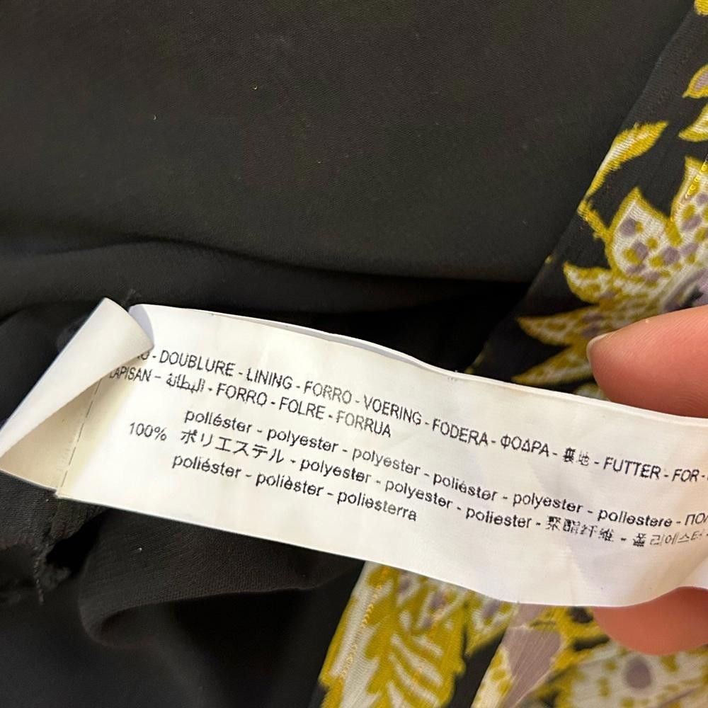 Zara Zara l Black Gold Floral Mini Dress Medium Size M / US 6-8 / IT 42-44 - 8 Thumbnail