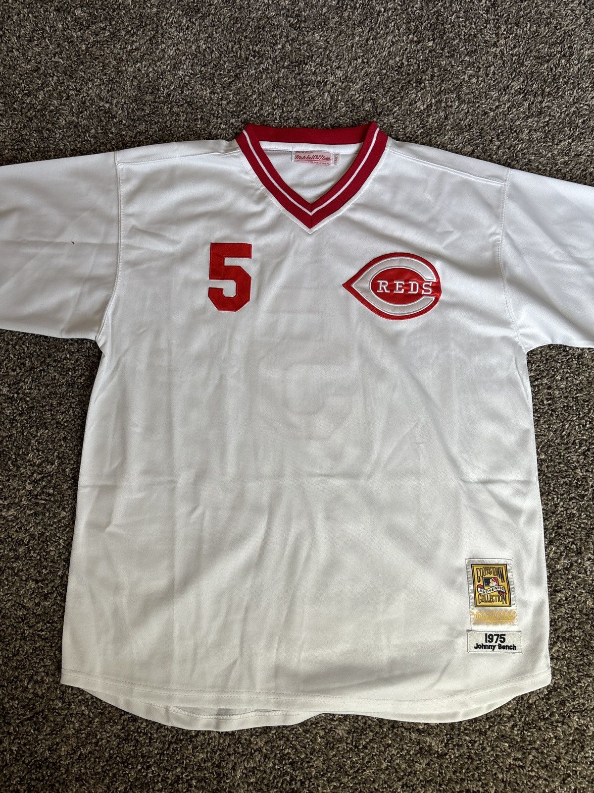 Mitchell & Ness Johnny Bench Jeresey Size US XL / EU 56 / 4 - 1 Thumbnail