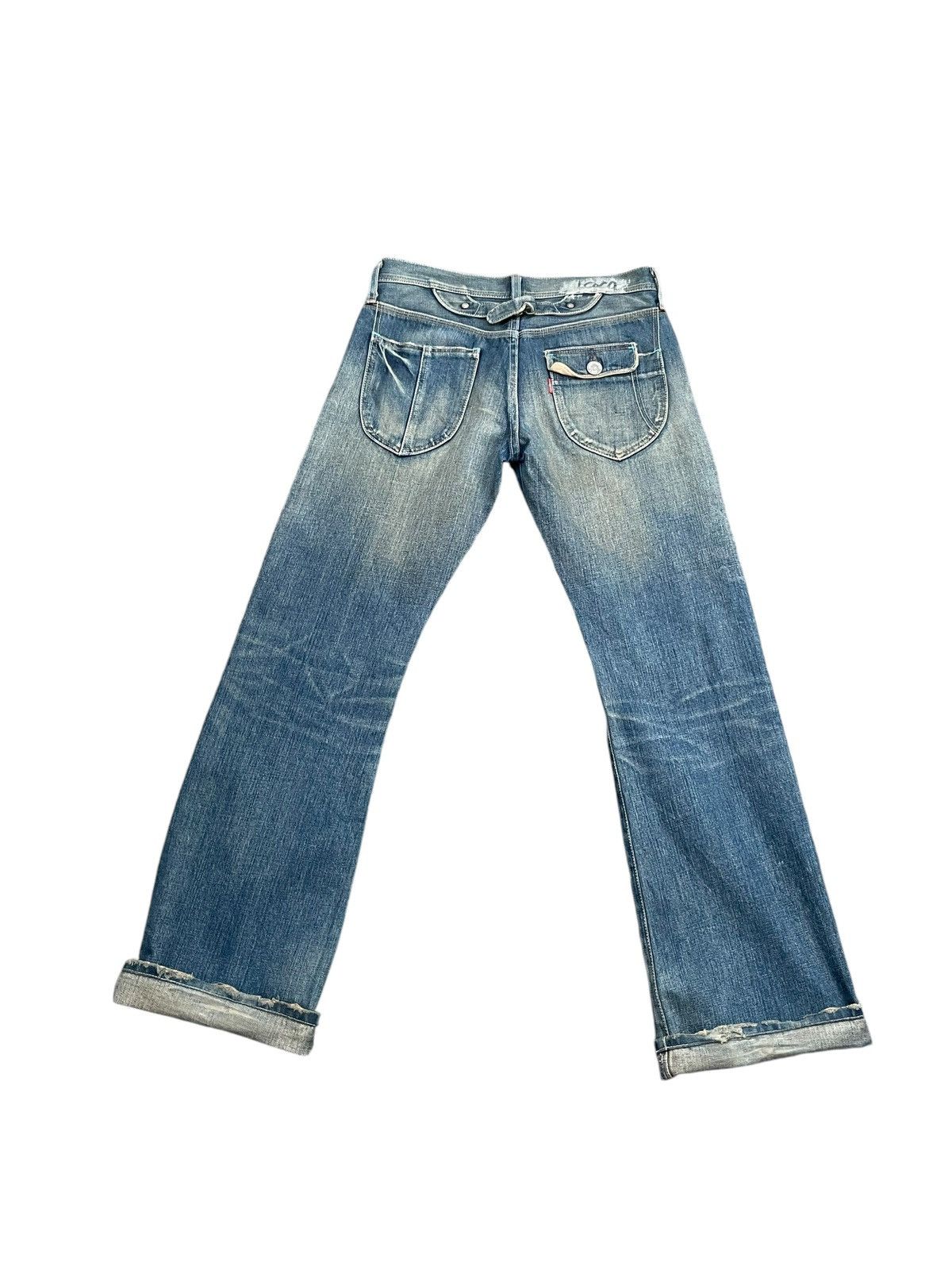 Levi's × Levi's Vintage Clothing × Vintage Vintage Flare Levis 807 Greenline Selvedge Denim Size 31" - 10 Thumbnail