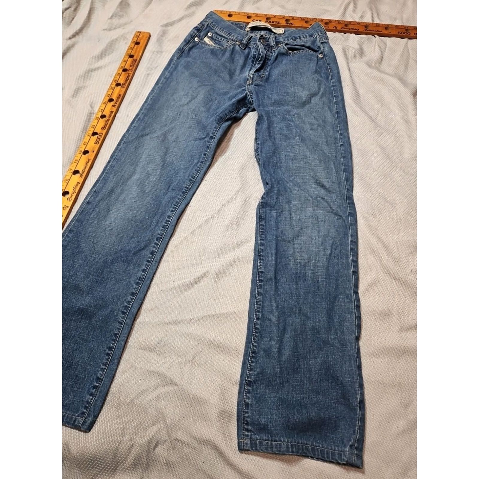 Diesel DIESEL Kulter Jeans Mens Size 27 Blue Denim Straight Buttonfly Pants Trouser Size US 27 - 6 Thumbnail