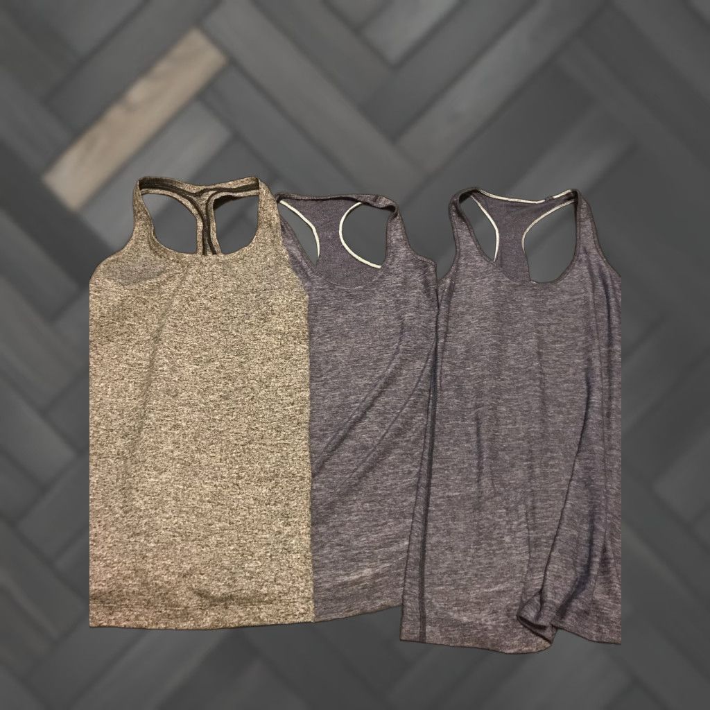Lululemon Lululemon Women’s M Racerback Tank Top Lot 3 Activewear Sleeveless Multicolor Racerback Lightweight Athletic Shirt Womens M Size M / US 6-8 / IT 42-44 - 1 Thumbnail