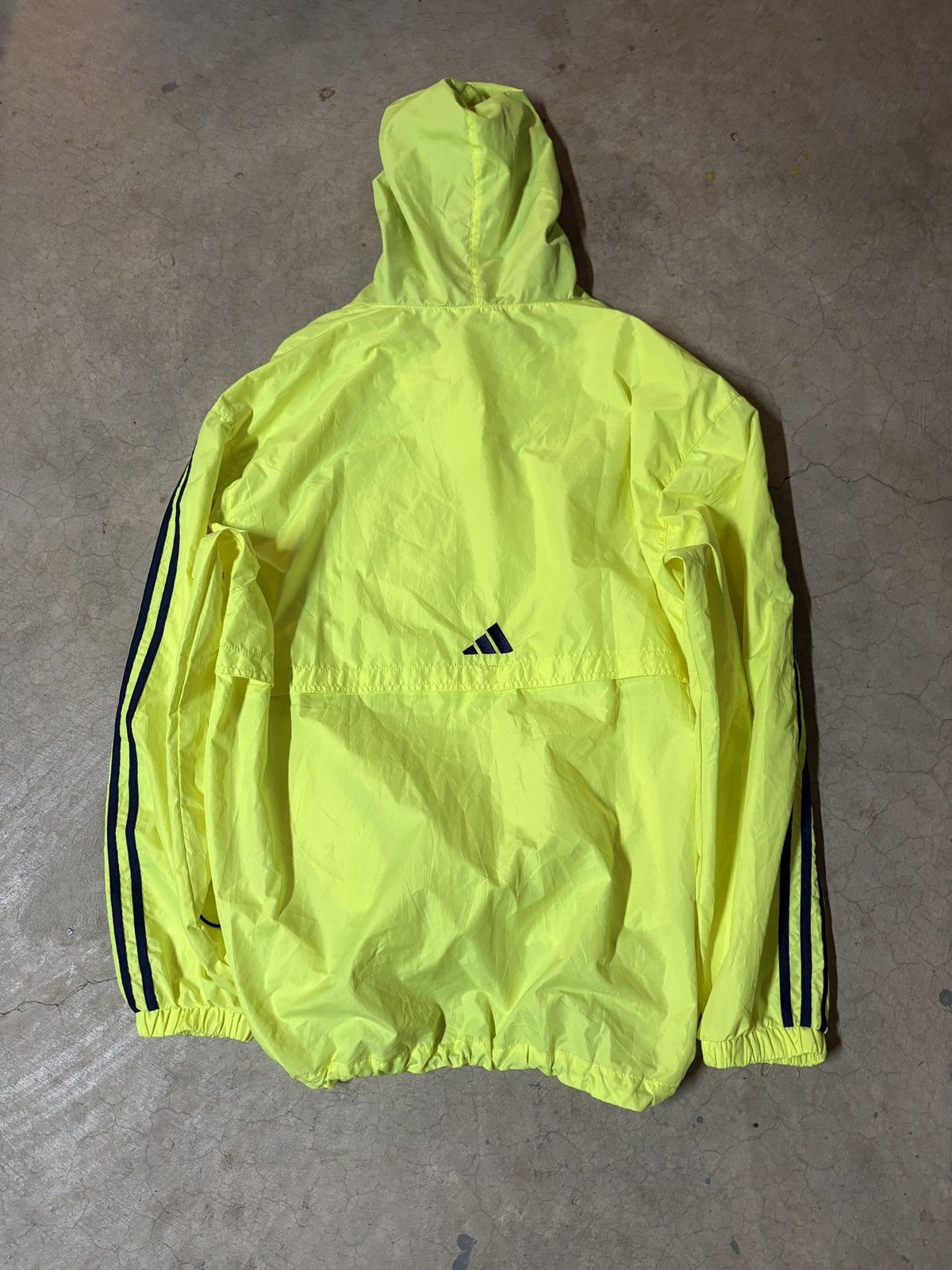 Adidas Vintage 90s Adidas Pullover Windbreaker Jacket Void Yellow Size US XL / EU 56 / 4 - 7 Thumbnail
