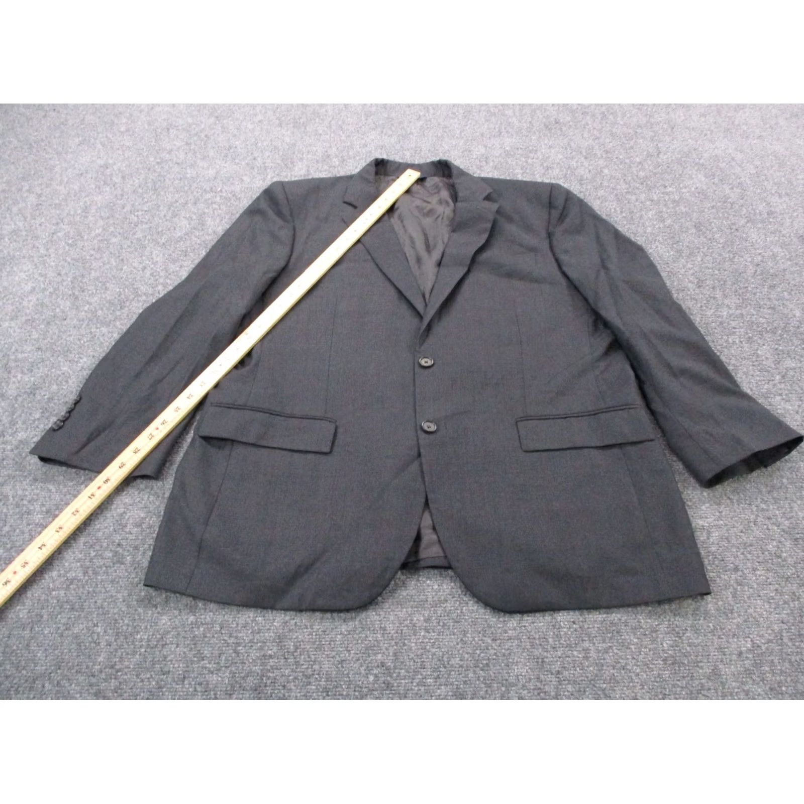 Brooks Brothers Brooks Brothers Blazer Gray Wool Vitale Barberis Canonico Sports Coat 46R Mens Size 46R - 6 Thumbnail