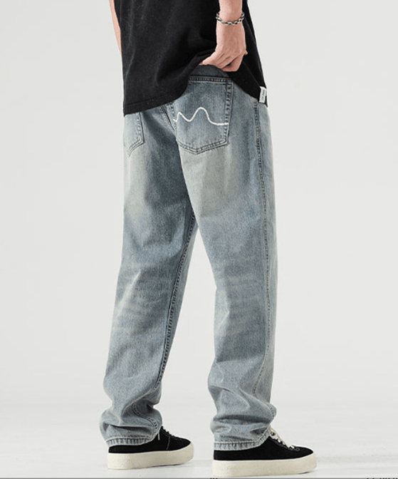Japanese Brand High street trend retro loose jeans y2k Size US 32 / EU 48 - 3 Thumbnail