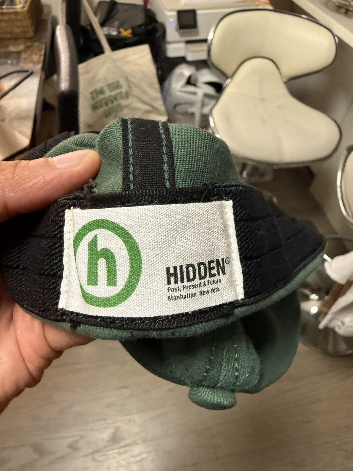HIDDEN Hidden NY Green Leaf Fitted Hat Size ONE SIZE - 7 Thumbnail