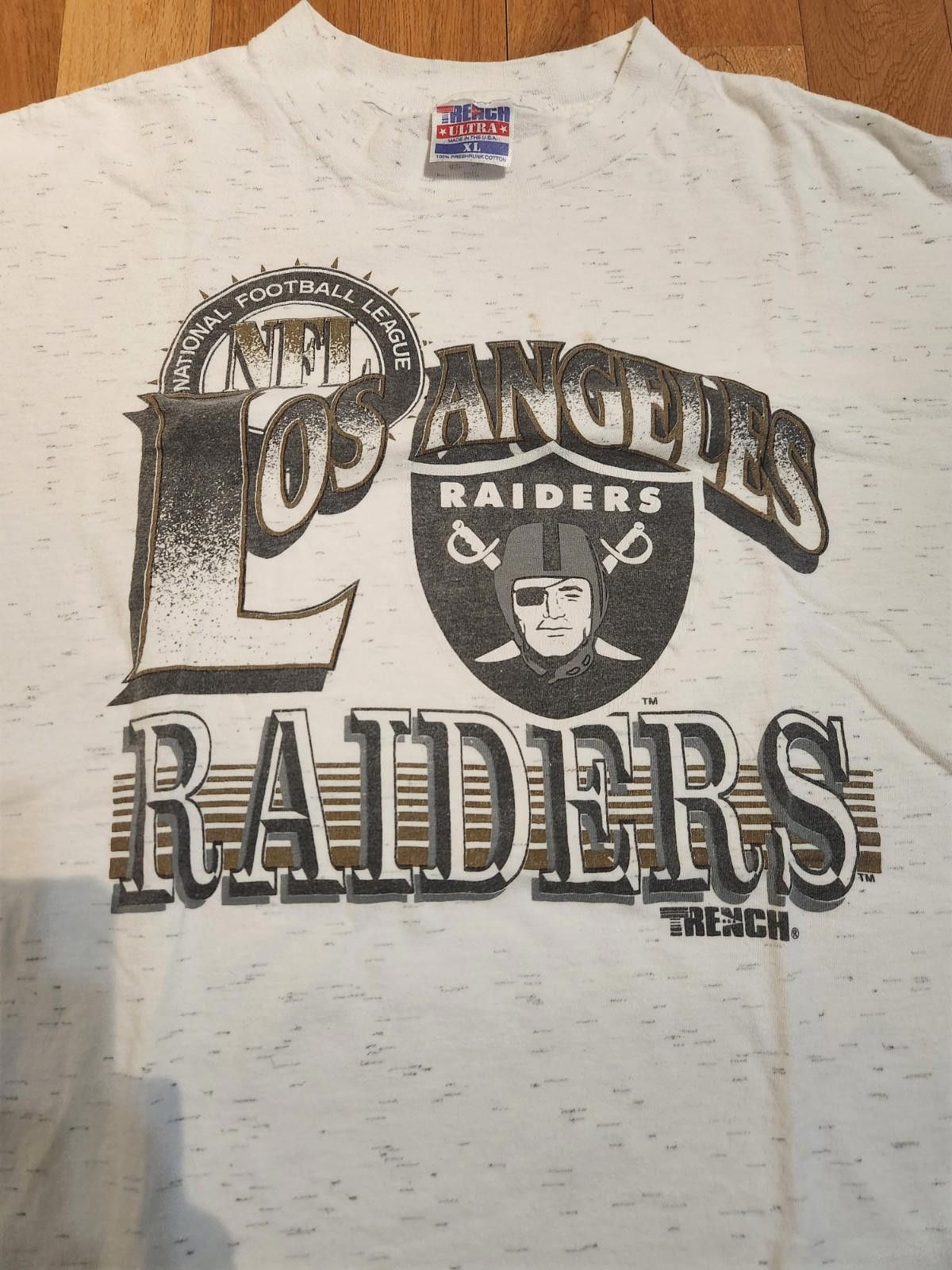 Designer Vintage 90s Los Angeles Raiders T-Shirt XL Size ONE SIZE - 2 Thumbnail