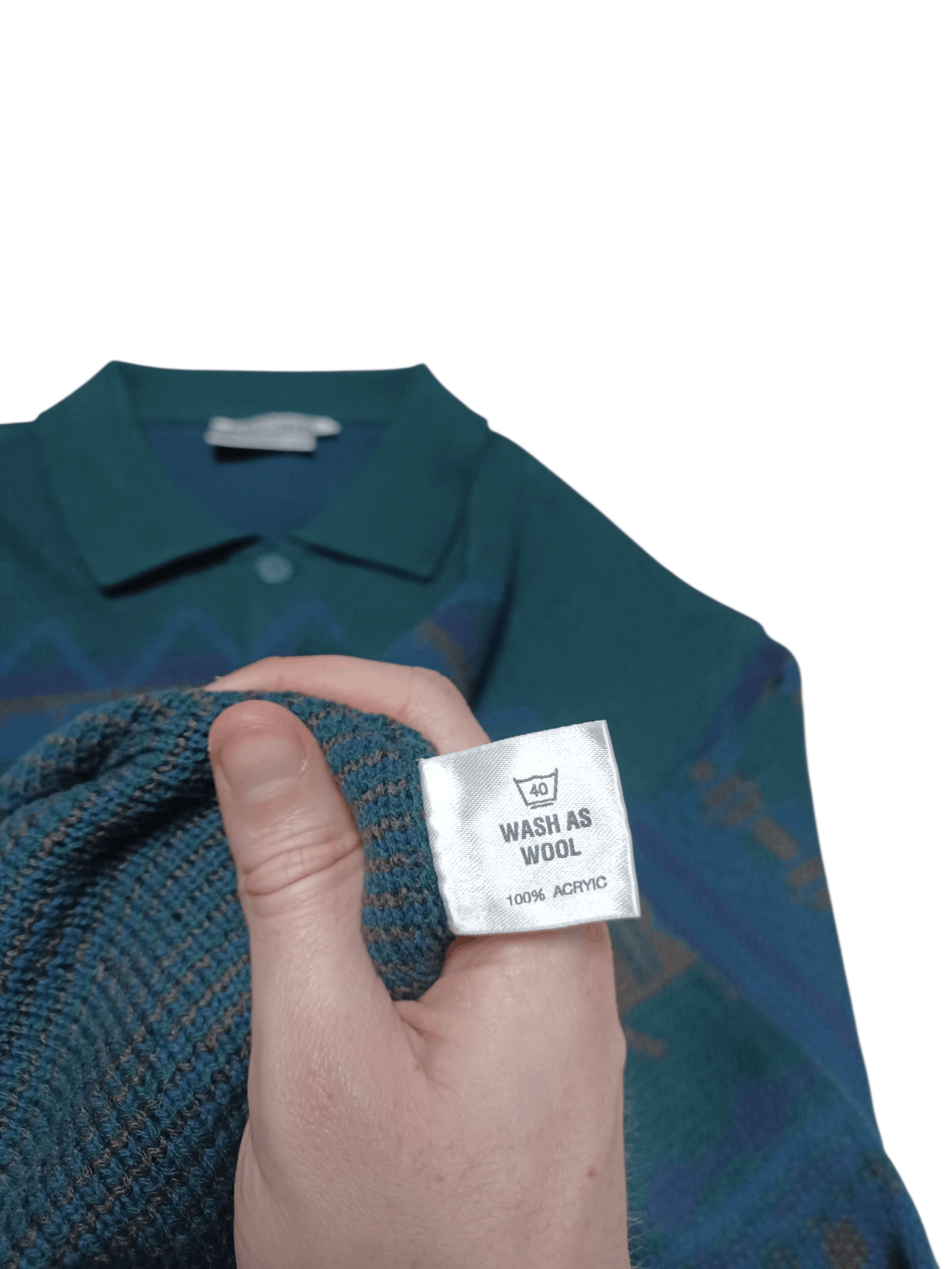 Other VINTAGE 90S MADE IN KOREA OLDMONEY 1/3 SWEATER Size US L / EU 52-54 / 3 - 5 Thumbnail