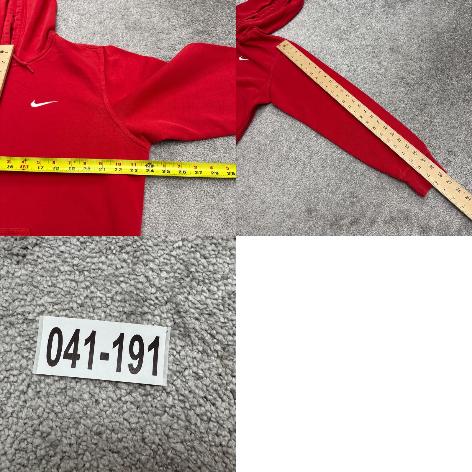 Nike Nike Hoodie Pullover Sweatshirt Mens Large Red Fleece Swoosh Activewear Athletic Size US L / EU 52-54 / 3 - 9 Thumbnail
