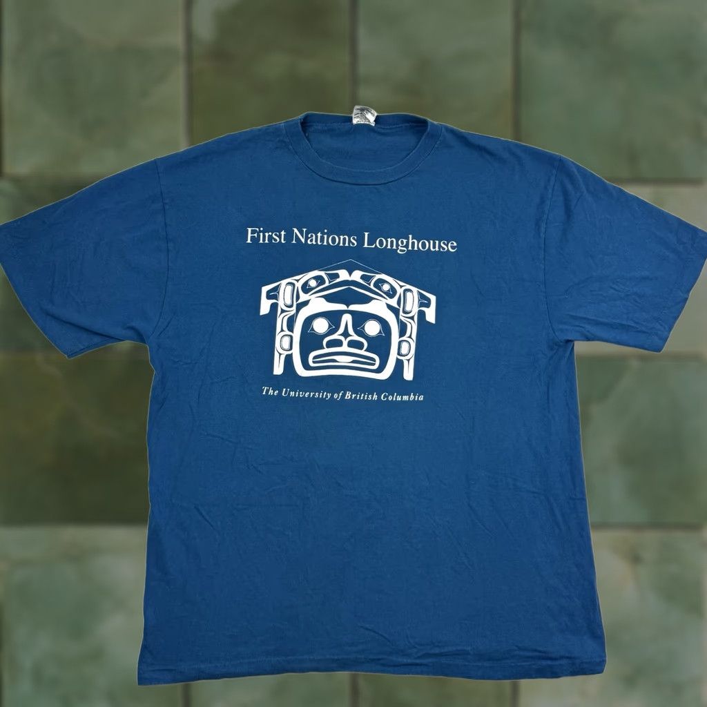 Vintage VINTAGE Waves University T-Shirt Adult XL Blue Cotton Crew Neck Short Sleeve 90s University Mens Size US XL / EU 56 / 4 - 1 Thumbnail