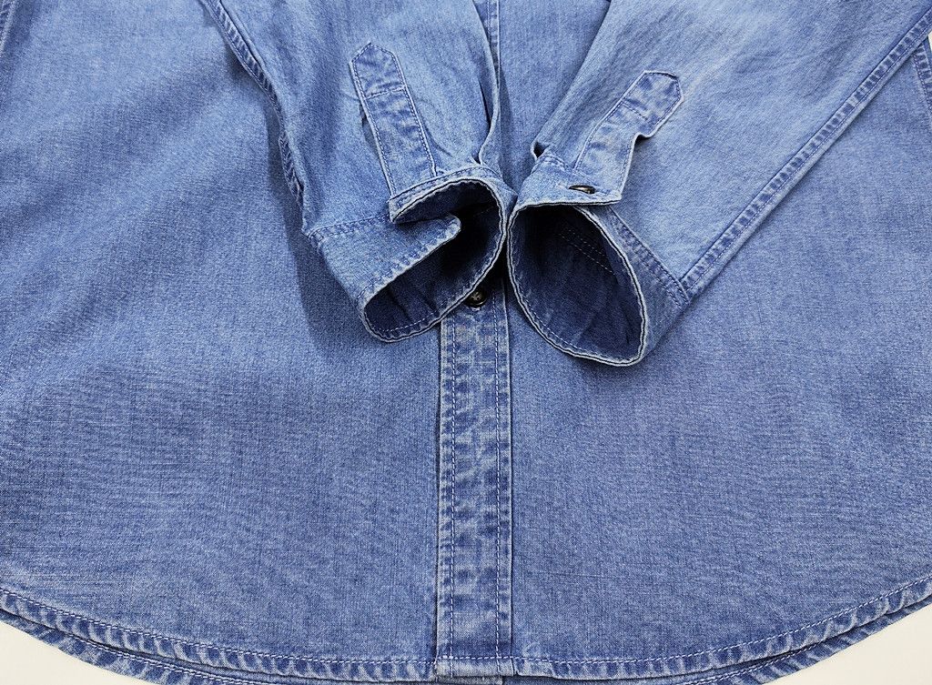 A.P.C. A.P.C Rue Paris blue jeans shirt Size US S / EU 44-46 / 1 - 6 Thumbnail
