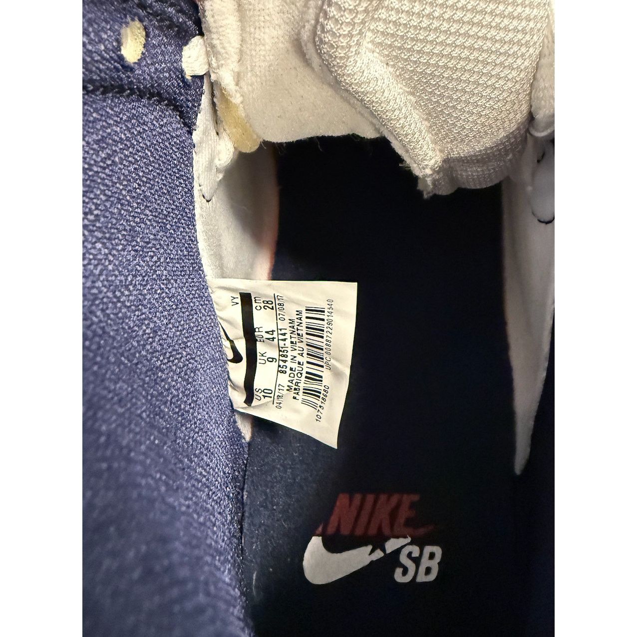 Nike Nike SB Dunk High Pro Obsidian-White 854851-441 (size 10) Size US 10 / EU 43 - 9 Thumbnail