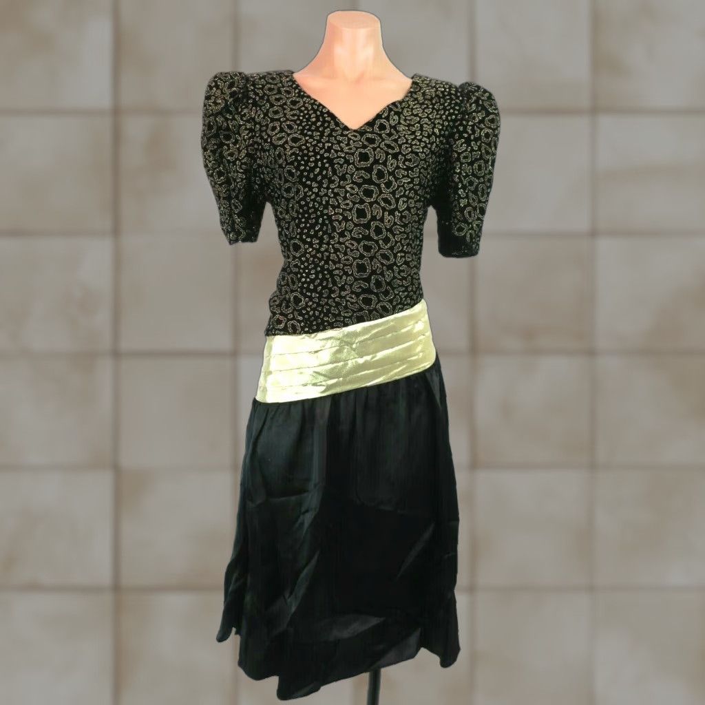 alex evenings gold dress Givenchy Haute Couture Vintage AW 1980 Documented Embellished Bodice B –  Amarcord Vintage Fashion main image 0