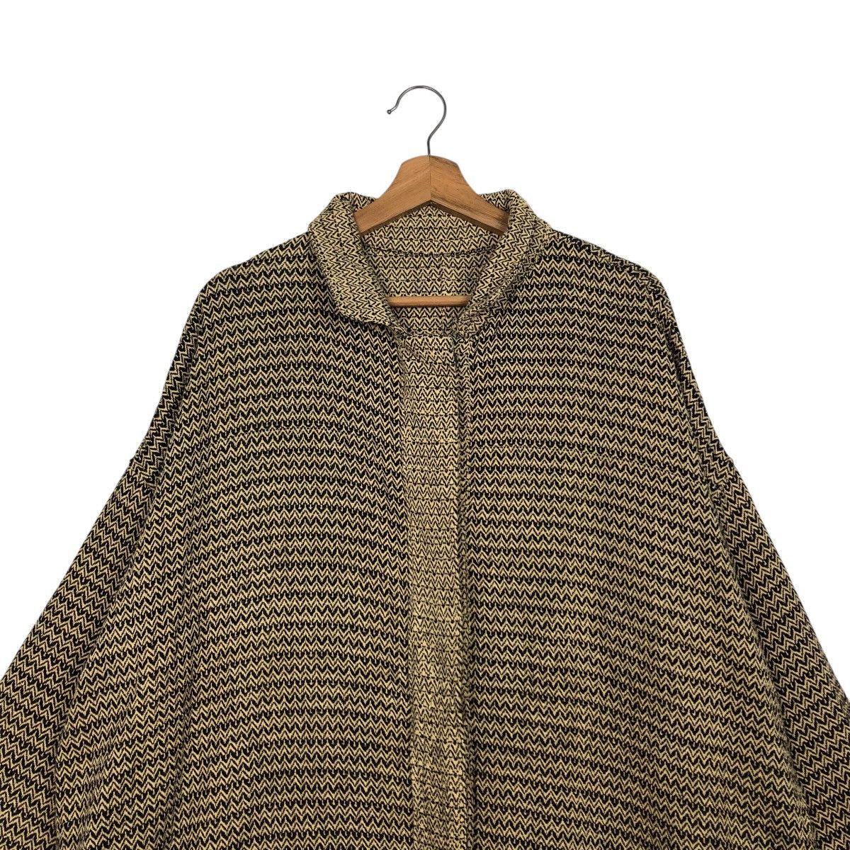 Japanese Brand × Vintage 📌Vintage Long Jacket Herringbone Unbranded Issey Miyake Size US M / EU 48-50 / 2 - 4 Thumbnail