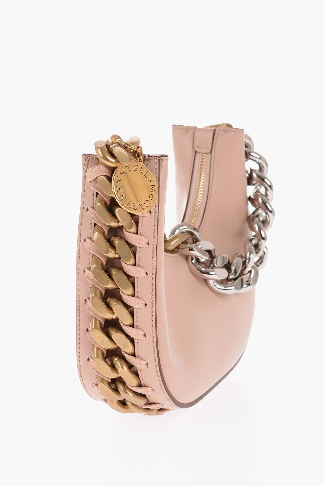 Stella McCartney og1mm0824 Size: OS / Leather Mini Hobo Bag With Chain Size ONE SIZE - 2 Thumbnail