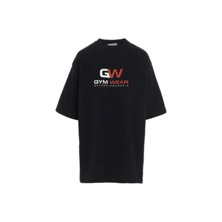 Balenciaga Balenciaga Black Graphic Short Sleeve T-Shirt 0079 Size XS / US 0-2 / IT 36-38 - 1 Thumbnail