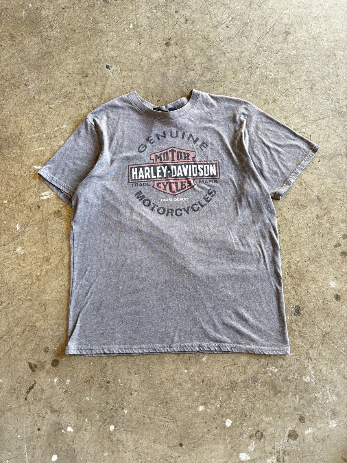 Harley Davidson Harley Davidson Faded Genuine Motorcycles Tee Size US L / EU 52-54 / 3 - 2 Thumbnail