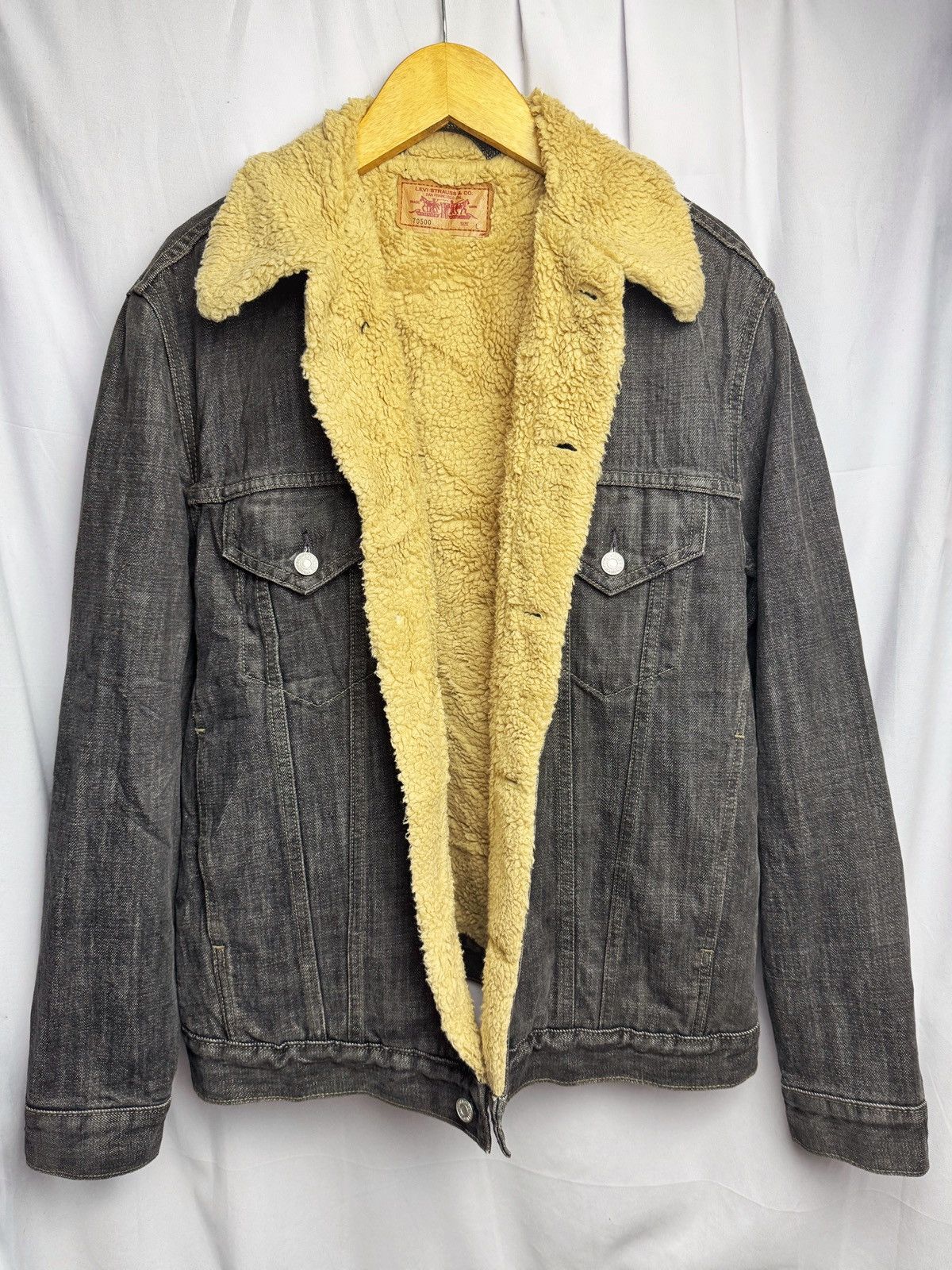 Japanese Brand × Levi's × Levi's Vintage Clothing Levis Sherpa Jacket 90s lgb style Size US L / EU 52-54 / 3 - 2 Thumbnail