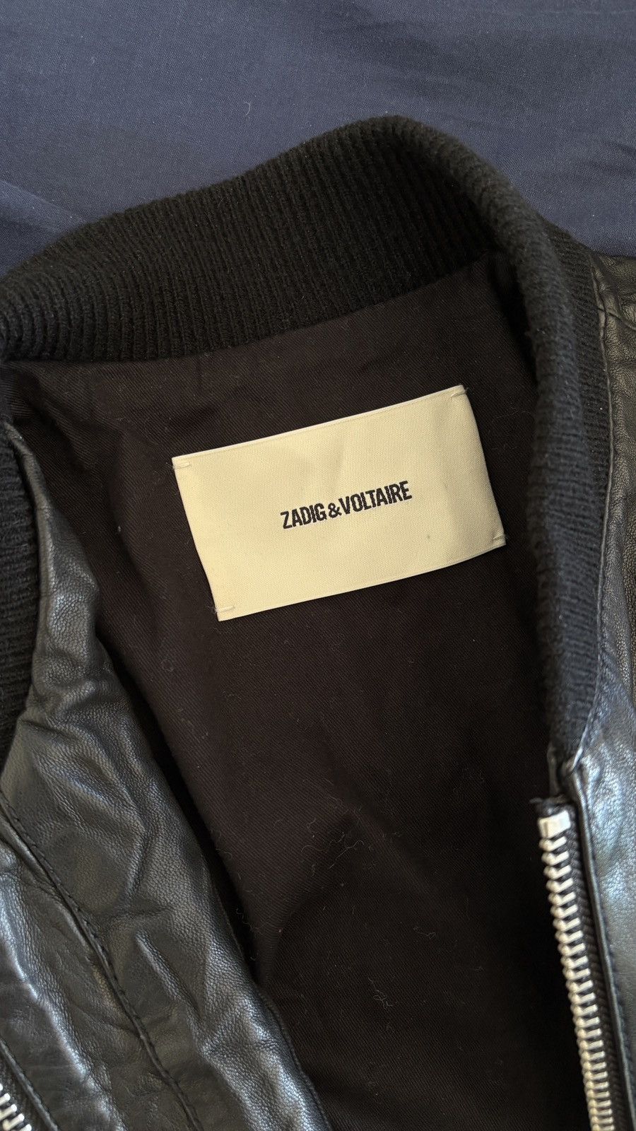 Zadig & Voltaire Zadig & Voltaire 2013 sample Larson Crinkle Leather bomber Size US M / EU 48-50 / 2 - 8 Thumbnail