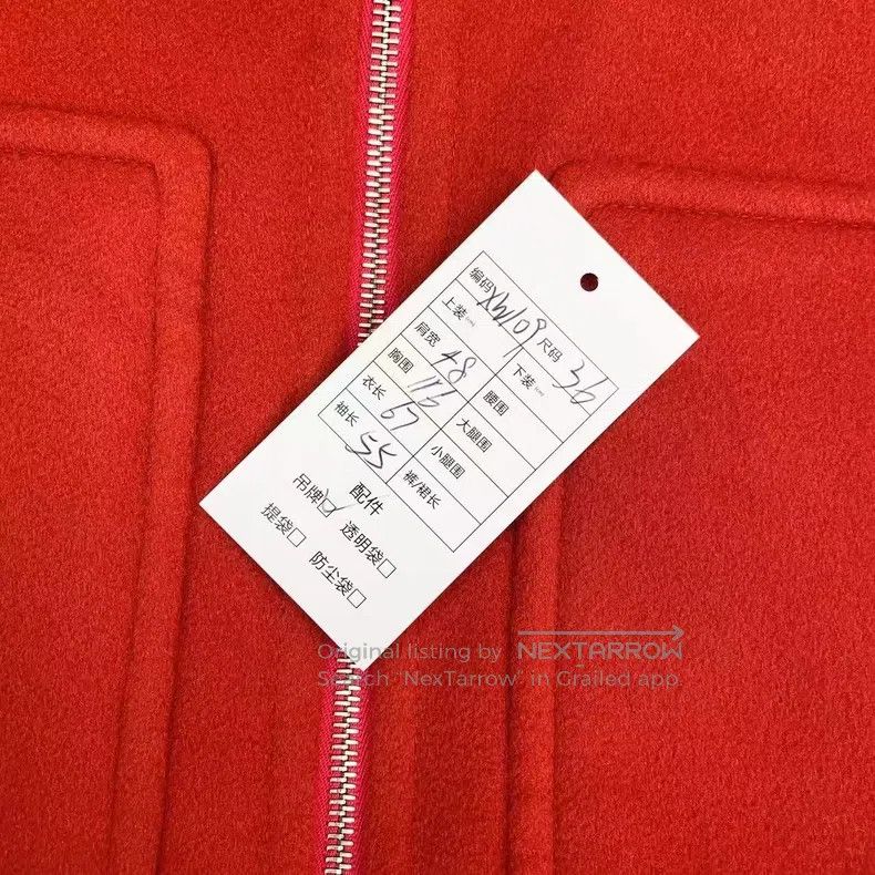 Hermes Hermes Cashmere Red Hooded Cloak Coat Jacket Size XS / US 0-2 / IT 36-38 - 6 Thumbnail
