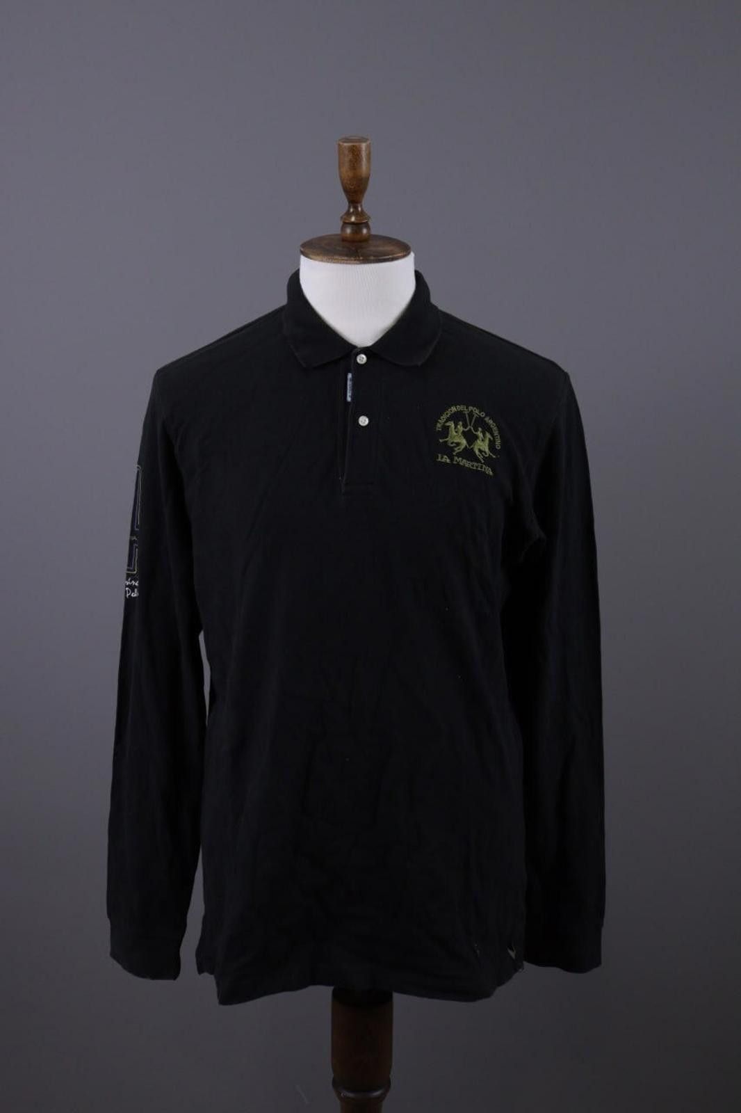 La Martina La Martina Buenos Aires #4 Black Rugby Polo Shirt Size XXL Size US XXL / EU 58 / 5 - 1 Thumbnail