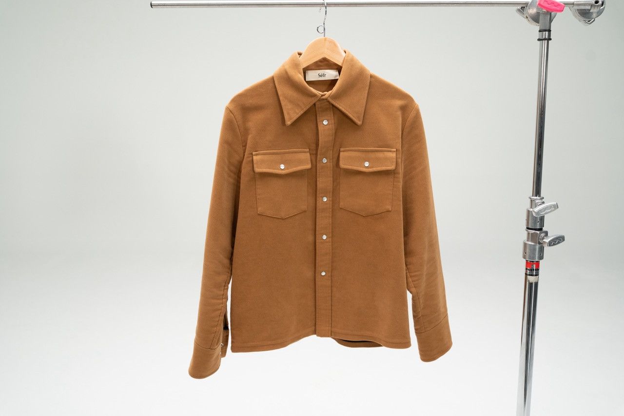 Sefr Sefr Matsy Moleskin Shirt Jacket in Brown Size US M / EU 48-50 / 2 - 14 Thumbnail