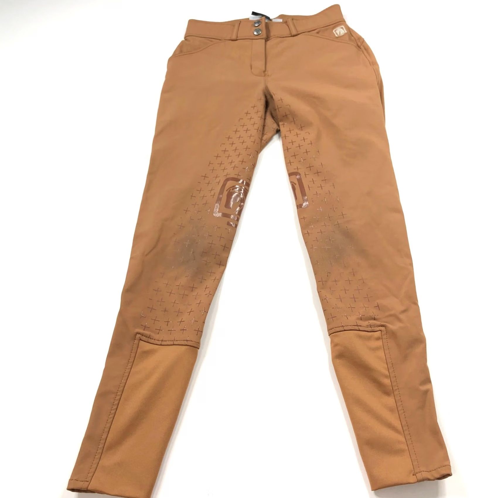 Vintage ROMFH 24R (Fit 24W 26L) Equestrian Riding Breeches Mid Rise Pants Brown Size 42" / US 20 - 2 Thumbnail