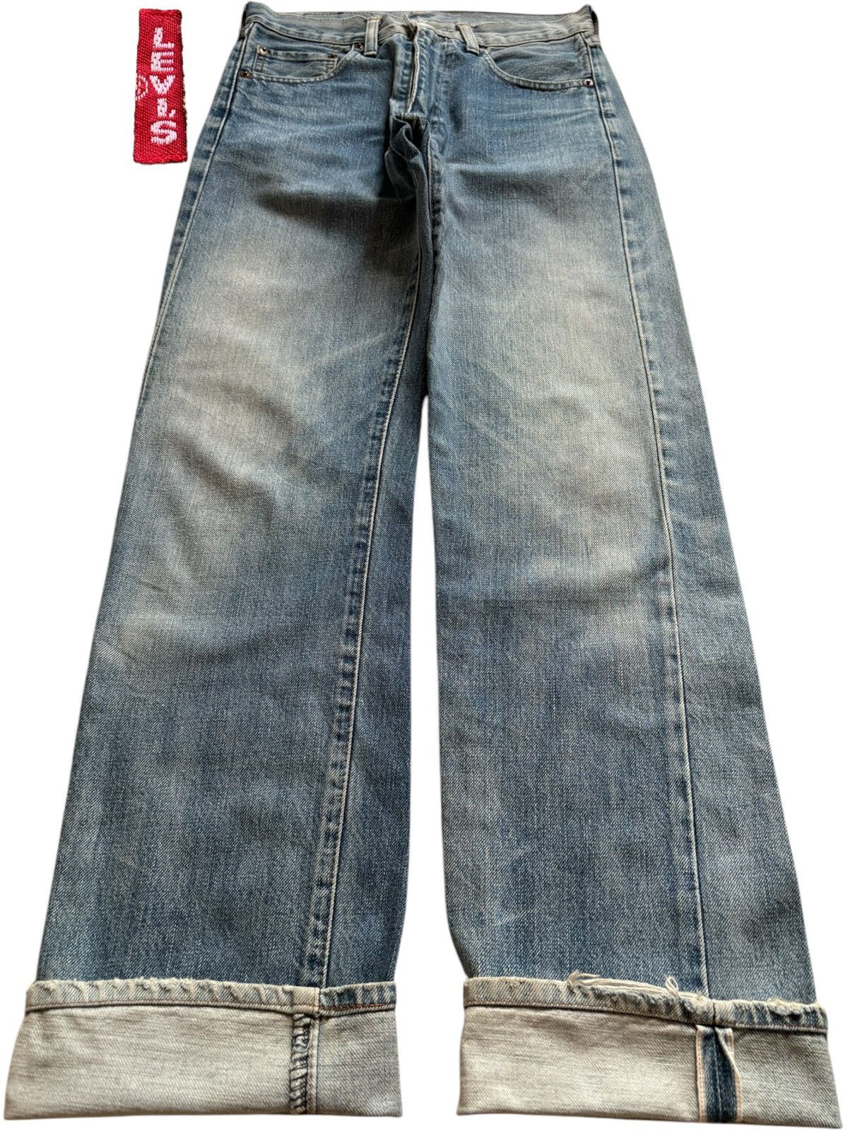 Levi's Vintage 80s Levis 502 Big E Selvedge Mud Wash Loose Jeans Size US 28 / EU 44 - 1 Thumbnail