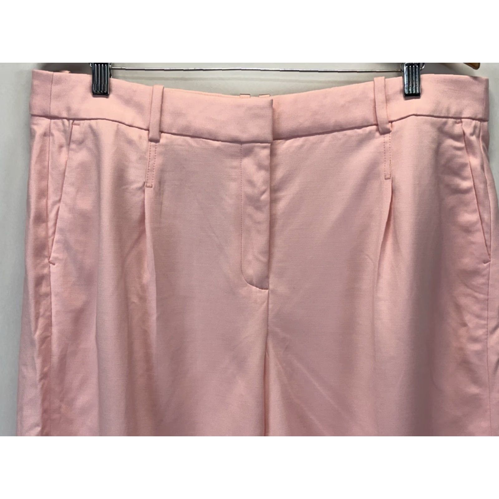 J.Crew VINTAGE J.CREW Women's Bermuda Shorts Size 16 Pink Pleated 9-inch Inseam Preppy Classic Size 38" / US 16 / IT 52 - 2 Thumbnail