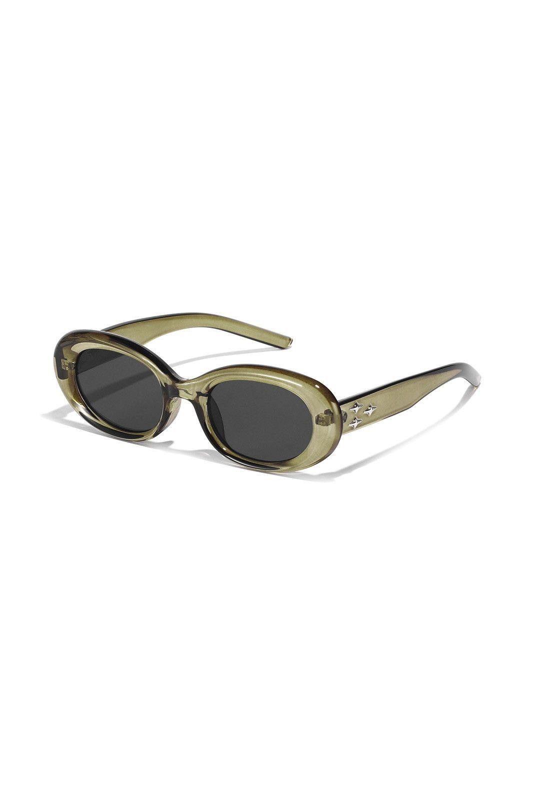 Japanese Brand Vtg Y2k Avant Garde Small Oval Sunglasses Black Unisex OS Size ONE SIZE - 4 Thumbnail