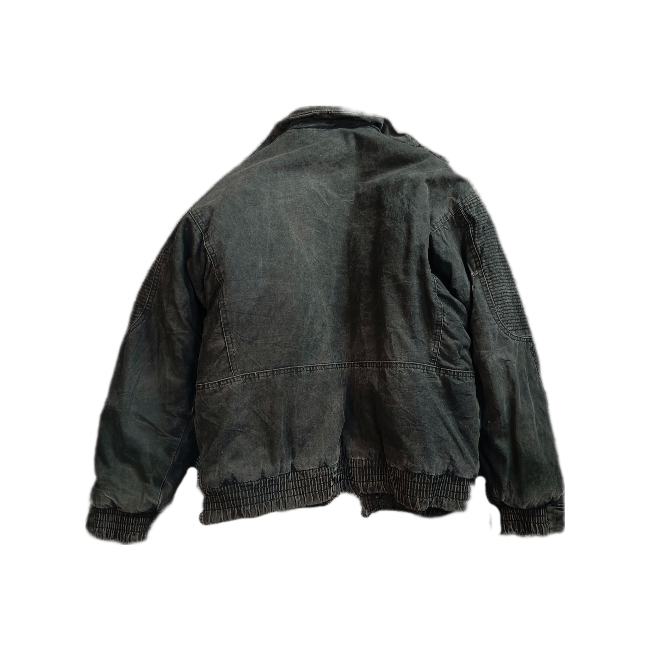 Vintage Destroyed Dirty Wash RAF Heavy Bomber Flight Jacket Rare Size US L / EU 52-54 / 3 - 2 Thumbnail
