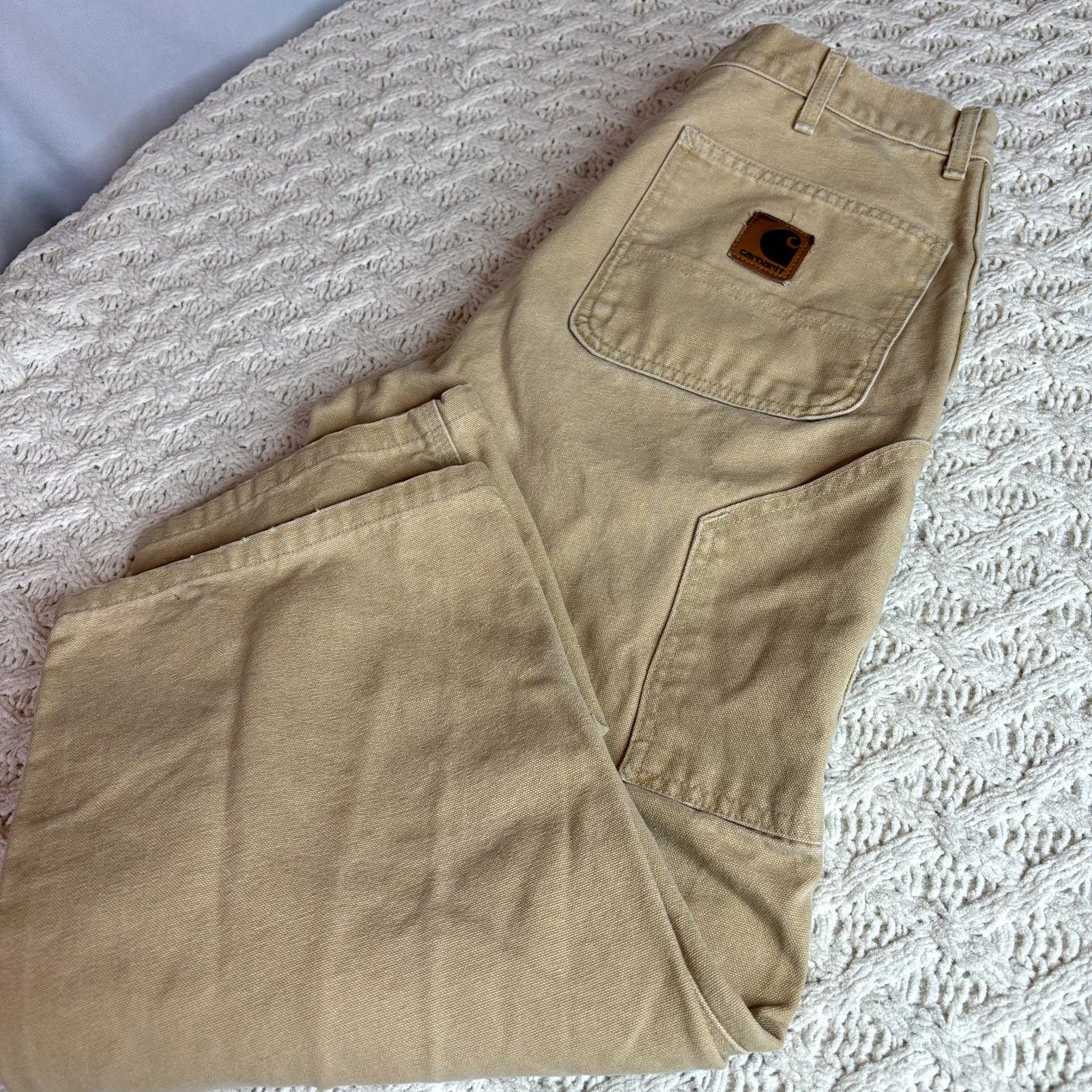 Carhartt VTG Made In USA Carhartt Canvas Work Pants Men's 34x28 Grung Size US 34 / EU 50 - 7 Thumbnail