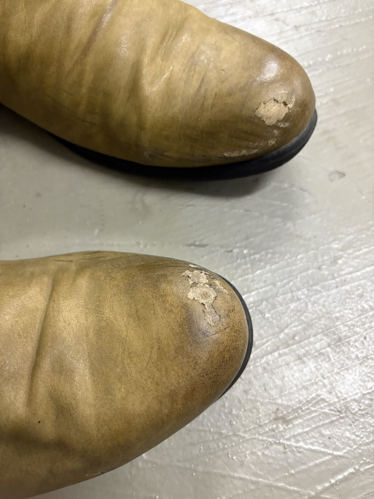 Guidi No Label Side Zip Leather Boots Wrinkle Slouch Boot Size US 11.5 / EU 44-45 - 6 Thumbnail