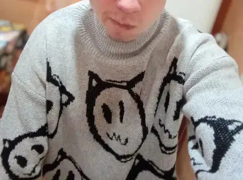 Other Casual Turtleneck Men's Print Sweater Size US XL / EU 56 / 4 - 3 Thumbnail