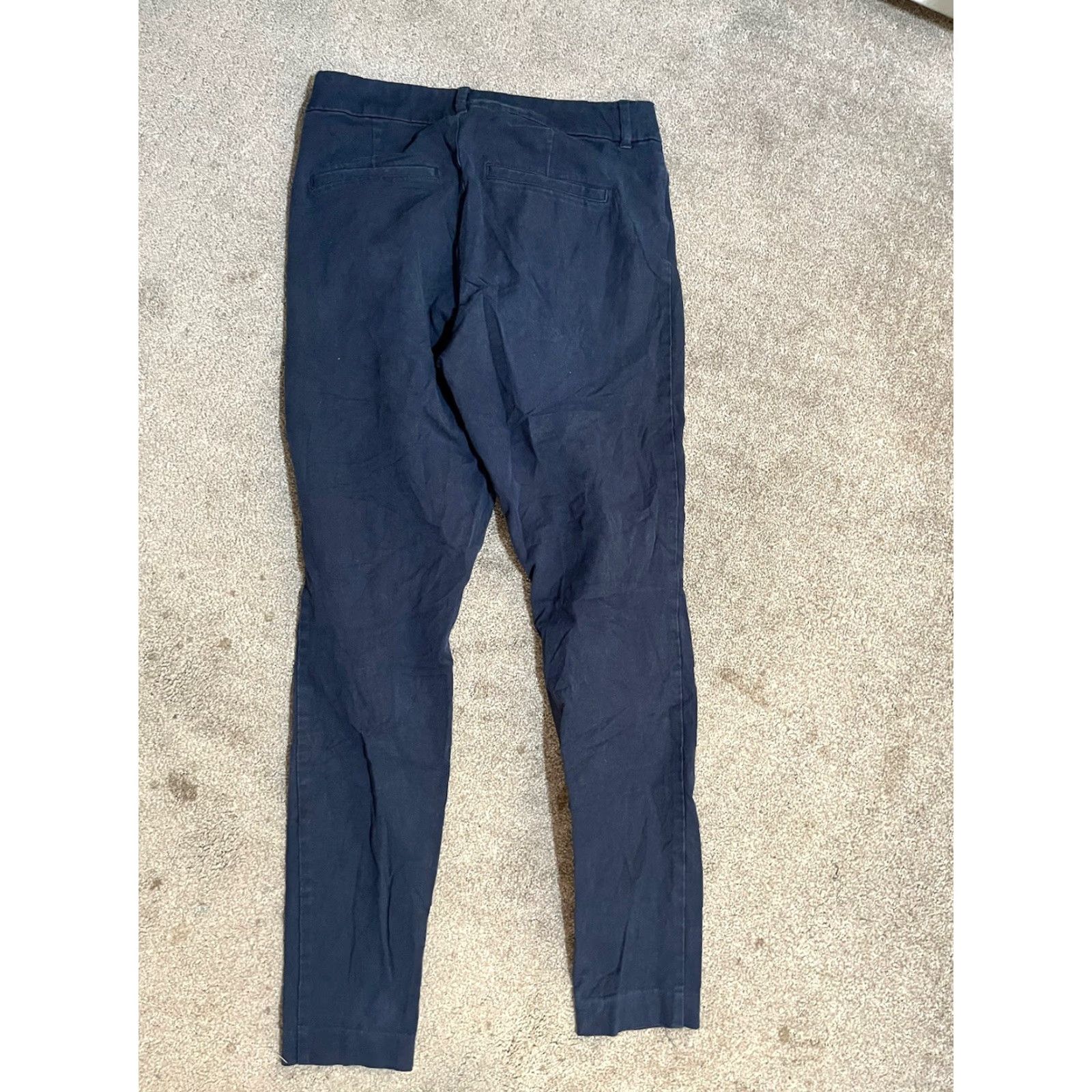 Old Navy Old Navy Pixie Pants Women Size 4 Navy Blue High Rise Secret Slim Pocke Size 27" / US 4 / IT 40 - 3 Thumbnail