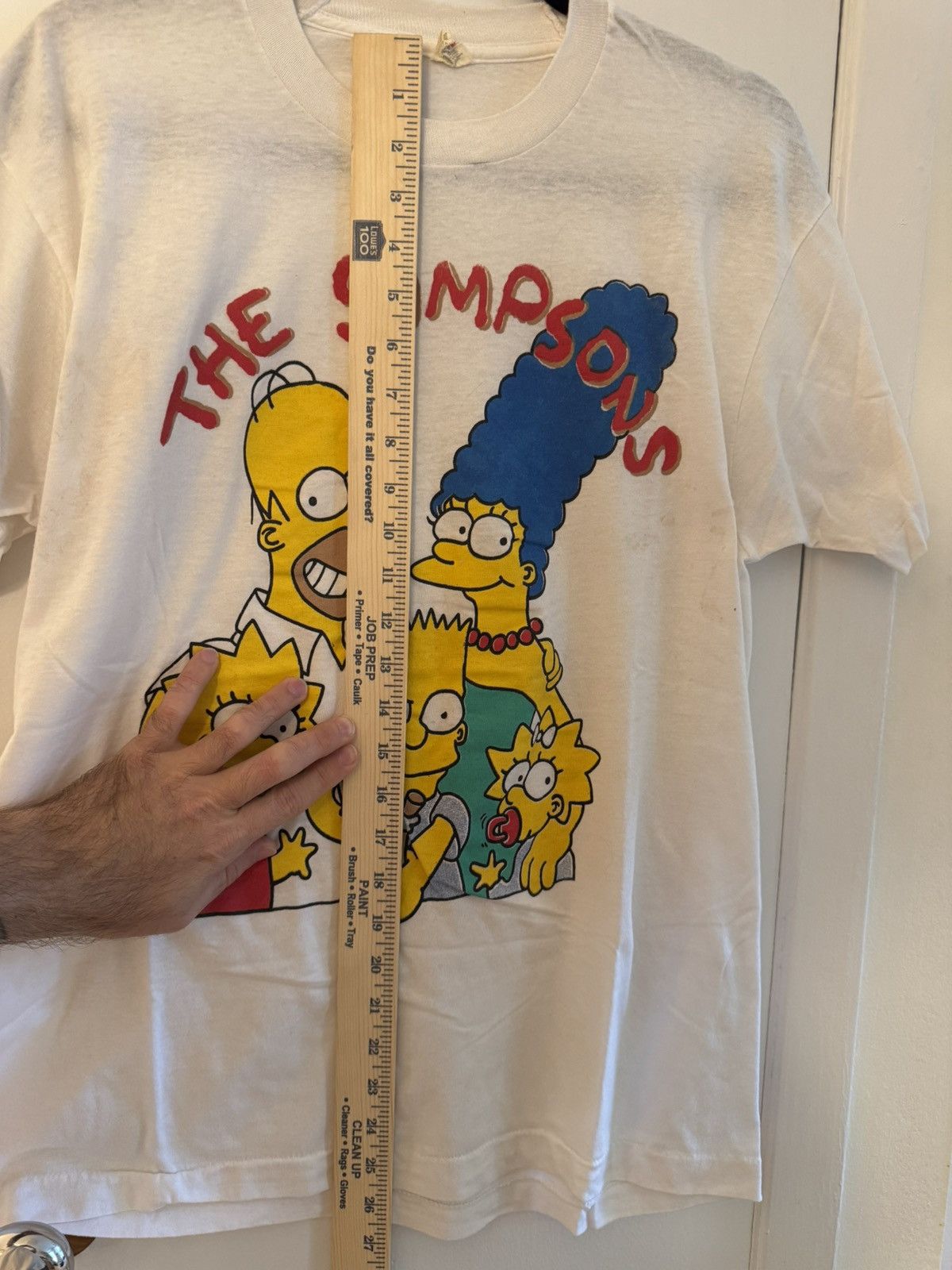 Vintage Vtg 1989 Simpsons Family Portrait T Shirt White Sz XL Size US XL / EU 56 / 4 - 10 Thumbnail