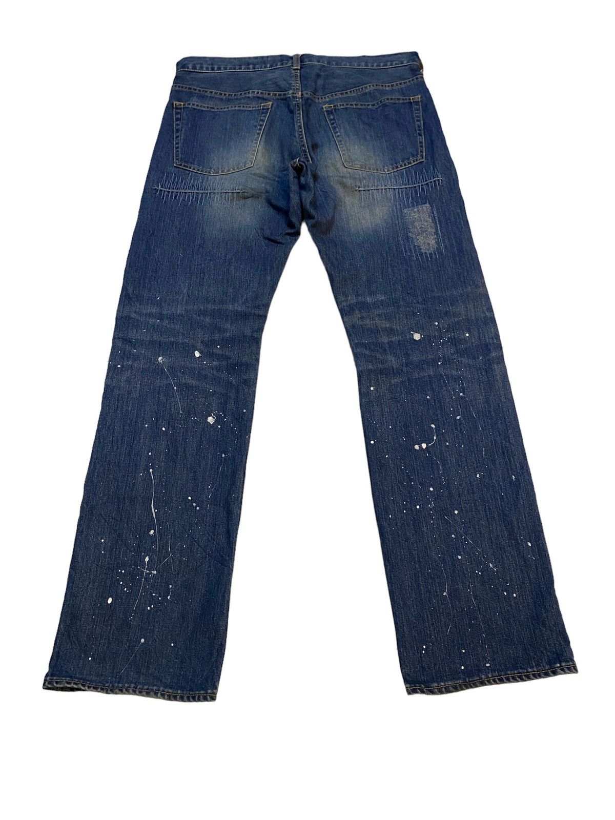 If Six Was Nine × Le Grande Bleu (L.G.B.) × Takeo Kikuchi Japanese Brand TK Painter Distressed Regular Straight Denim Size US 34 / EU 50 - 8 Thumbnail